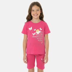 -Ensemble fille t-shirt manches courtes et bermuda
