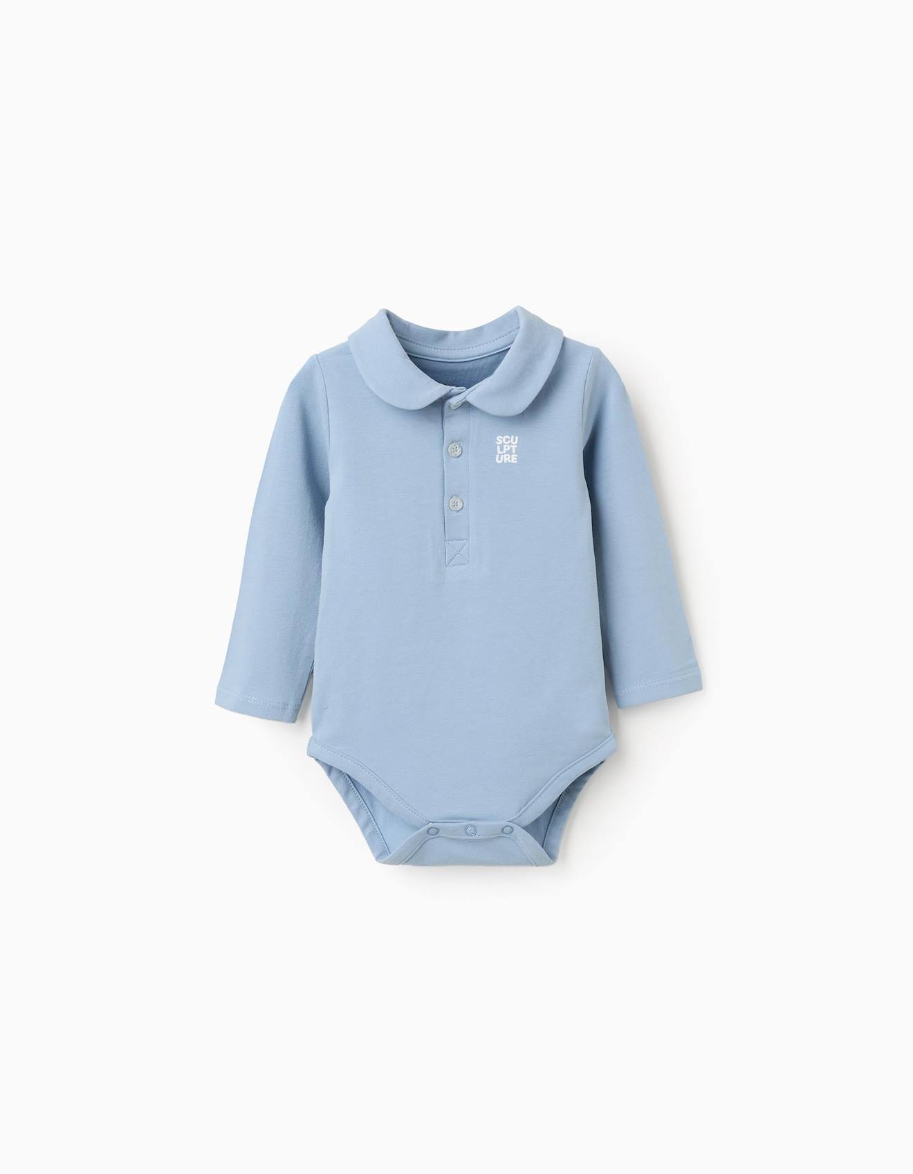 Body En Coton Avec Imprim Sur La Poitrine Bleu Clair 15 €