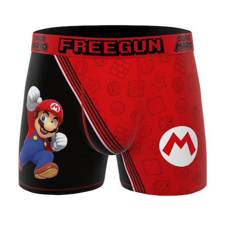 Lot de 3 boxers  super mario bros Bleu/rouge/noir 5 - vertbaudet enfant 