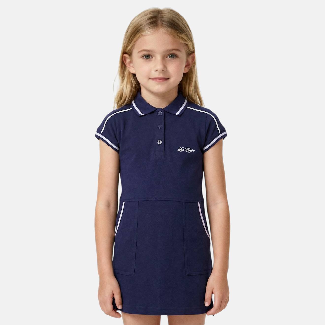 Robe Fille Style Polo Manches Courtes Marine 22 €