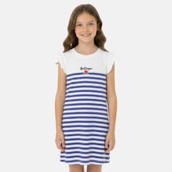-Robe fille manches courtes