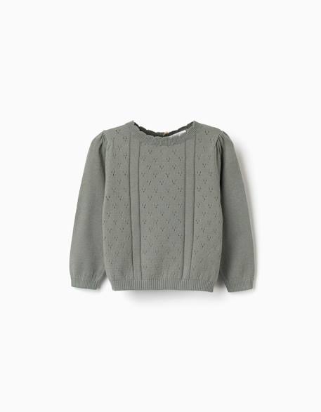 Bébé-Pull, gilet, sweat-Pull en maille ajourée de coton b&s