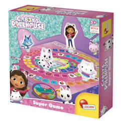 Jouet-Jeux de société-Gabby’s dollhouse – Jeu de l’oie coloré pour les tout-petits