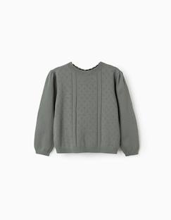 Pull en maille ajourée de coton b&s  - vertbaudet enfant