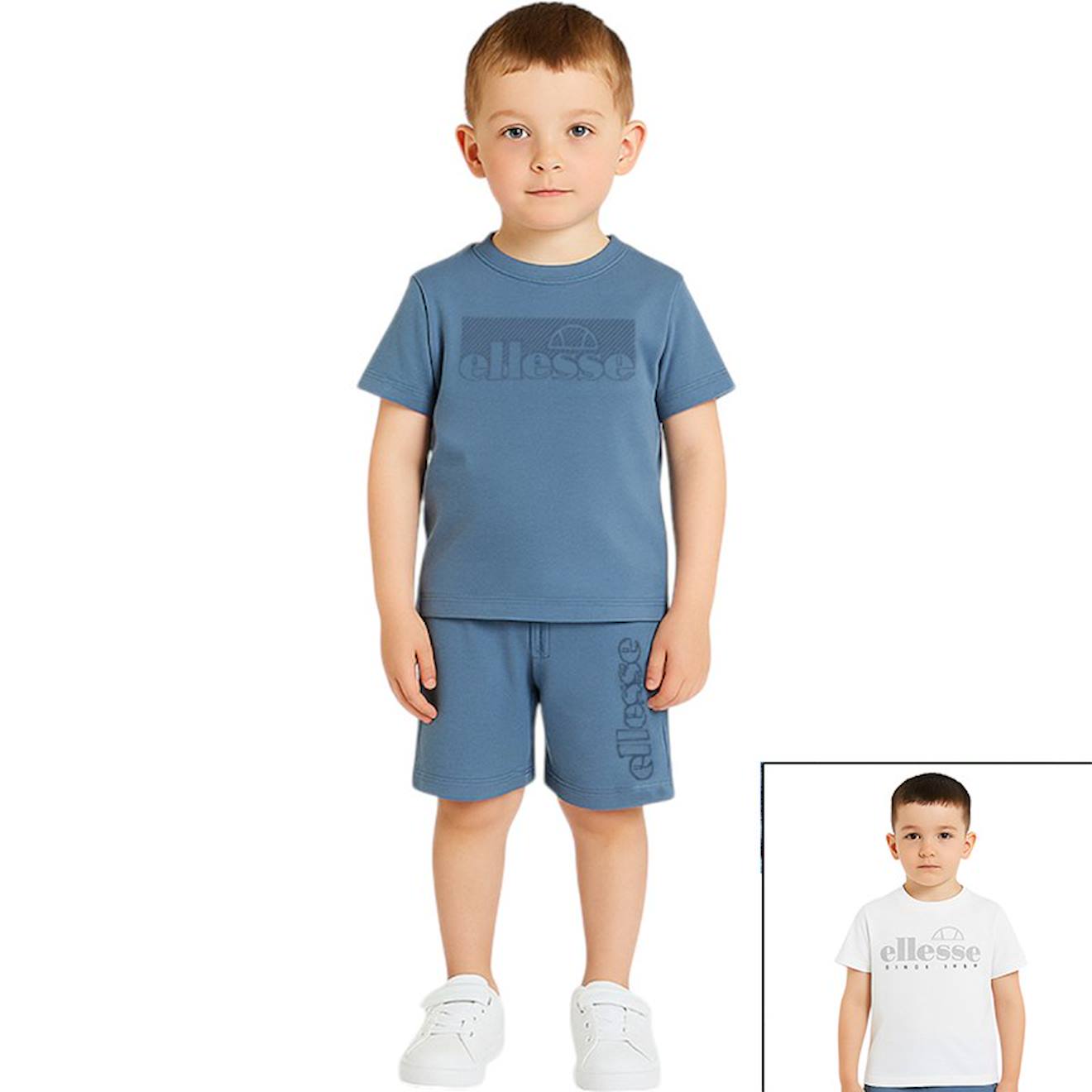 Pack 2 T-shirts Et 1 Short Garon Imprim Bleu 36 €
