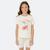 Ensemble fille t-shirt manches courtes et bermuda Beige+Fushia+Rosatre+Vert 1 - vertbaudet enfant 