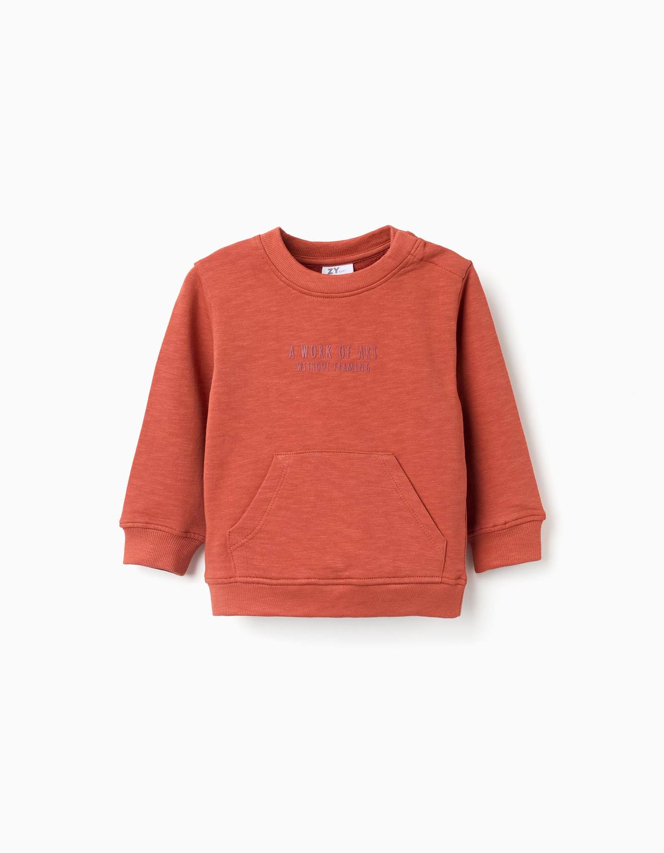 Sweat En Coton Imprim Volcanic Island Orange 13 €