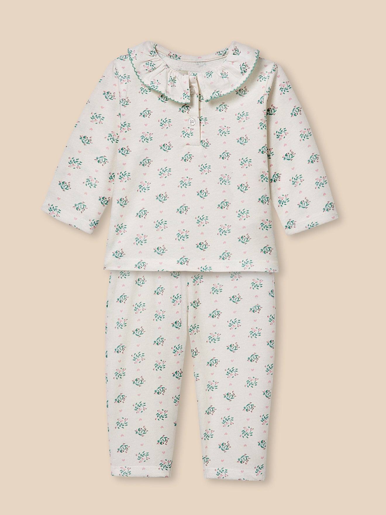 Pyjama Bb - Coton Biologique Imprim Escargots 20 €