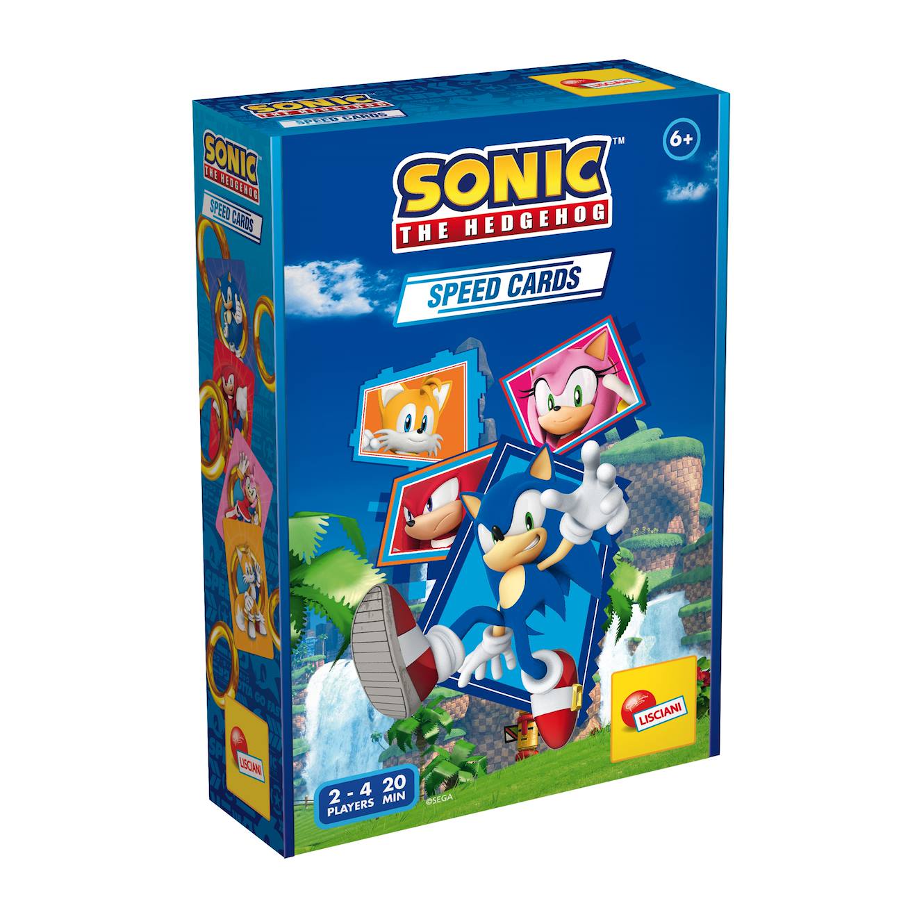 Lisciani Giochi Sonic Speed Cards – le Jeu de Cartes Ultra-rapide de Réflexes et de Vitesse Multicolore