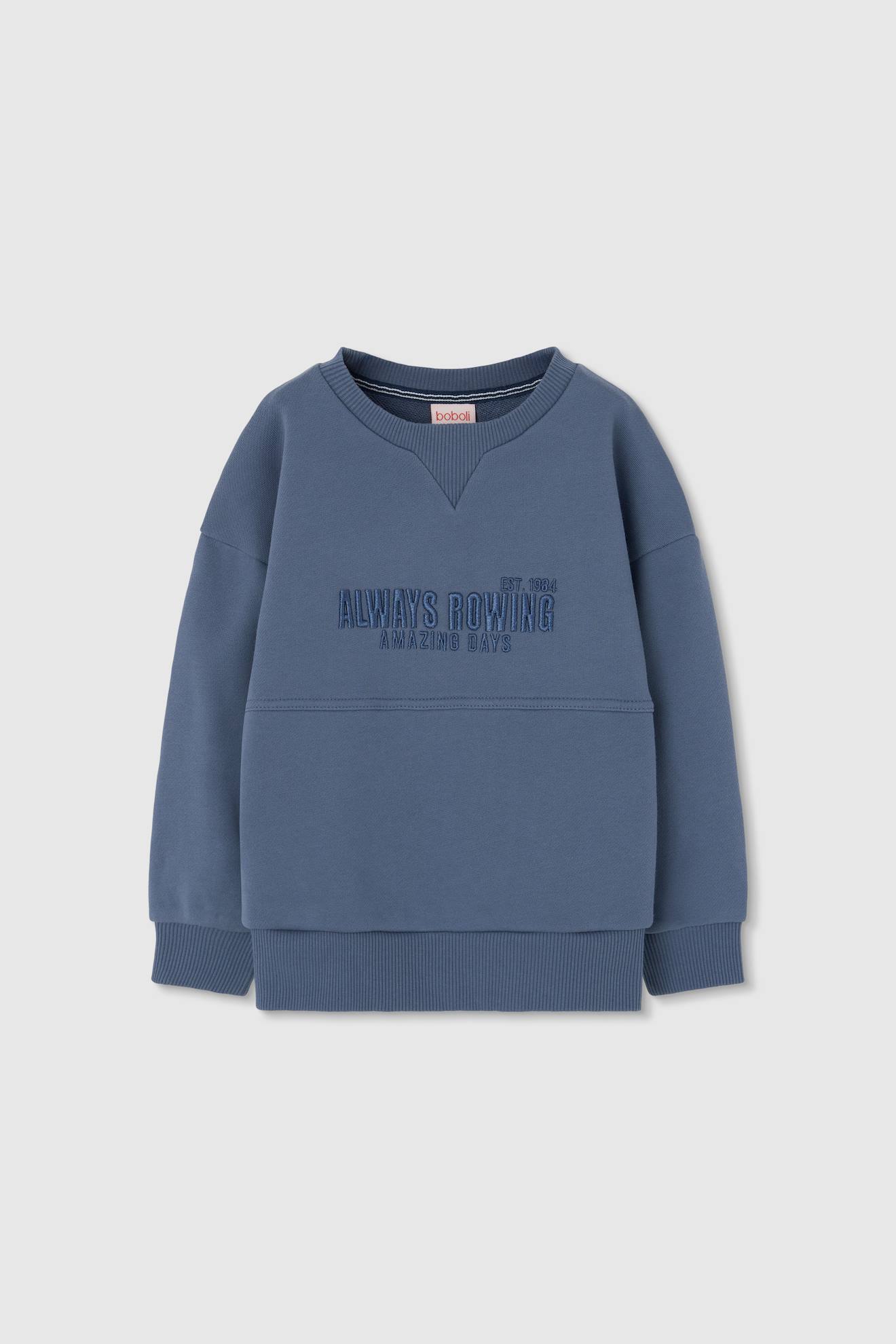 Sweat-shirt enfant bleu