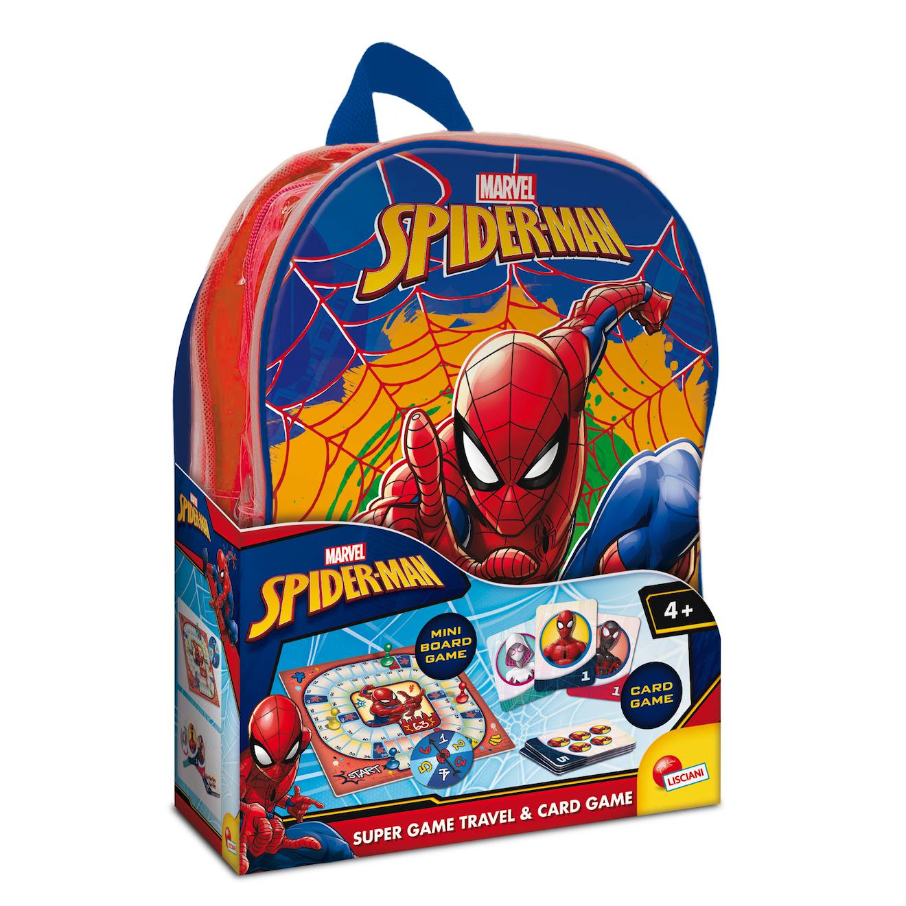 Spider-man – Jeux De Voyage Avec Jeux De Plateau, Cartes Et Sac À Dos Multicolore