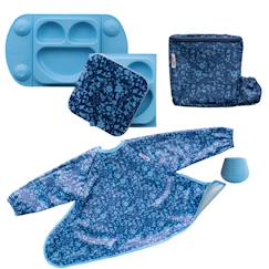 -Coffret repas 4 accessoires bleu