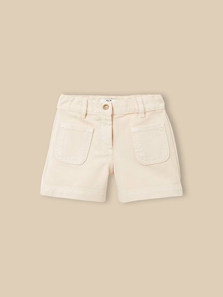 Fille-Short fille denim couleur