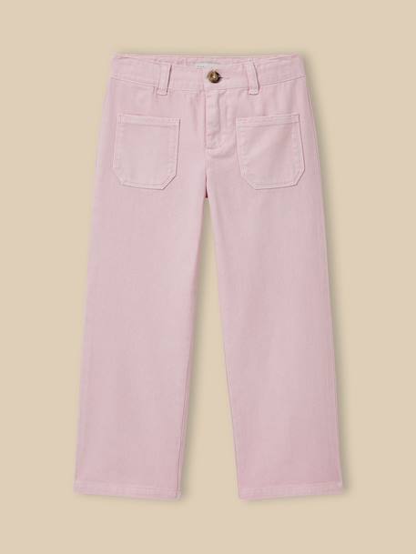 Fille-Pantalon droit  en denim