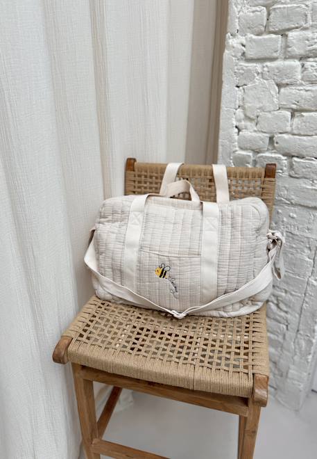 Petit Beguin - Sac À Langer En Gaze De Coton Eden Beige