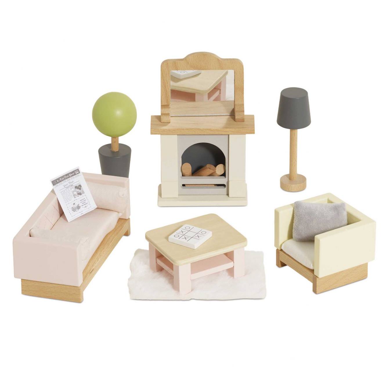 Salon Pour Maison De Poupées Beige