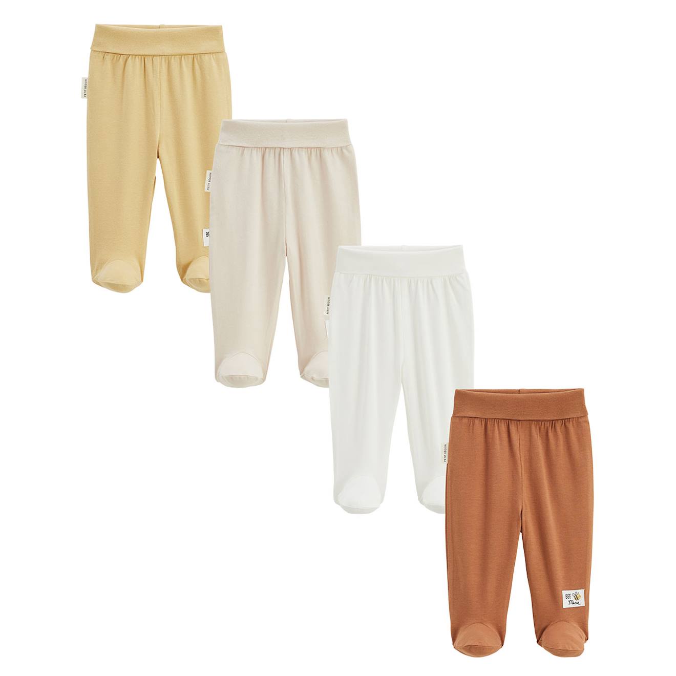 Lot De 4 Pantalons Bébé Eden Beige (Petit Beguin) - Image 1