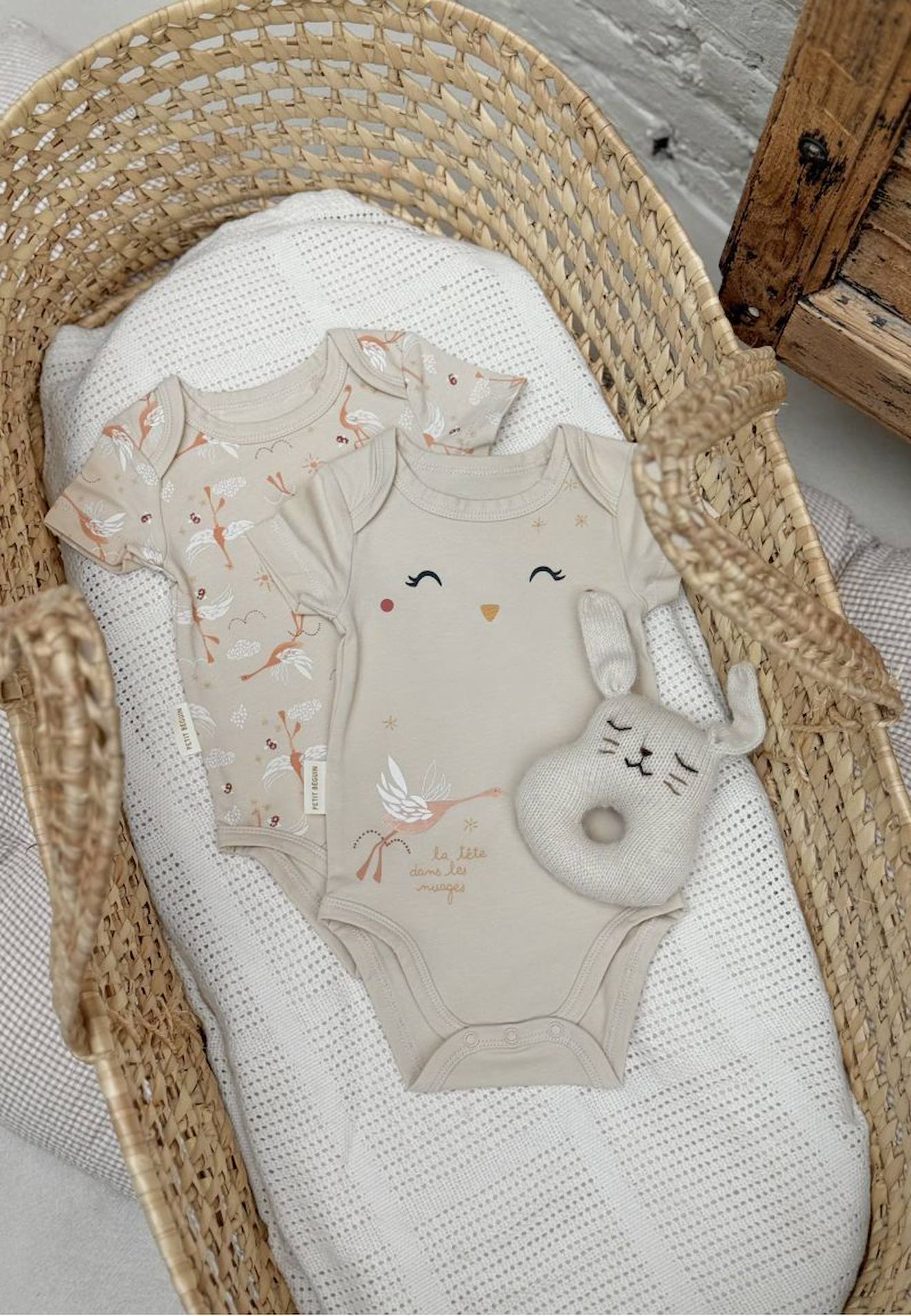 Lot De 2 Bodies Bb Manches Courtes Posie Dt Vanille 10 €