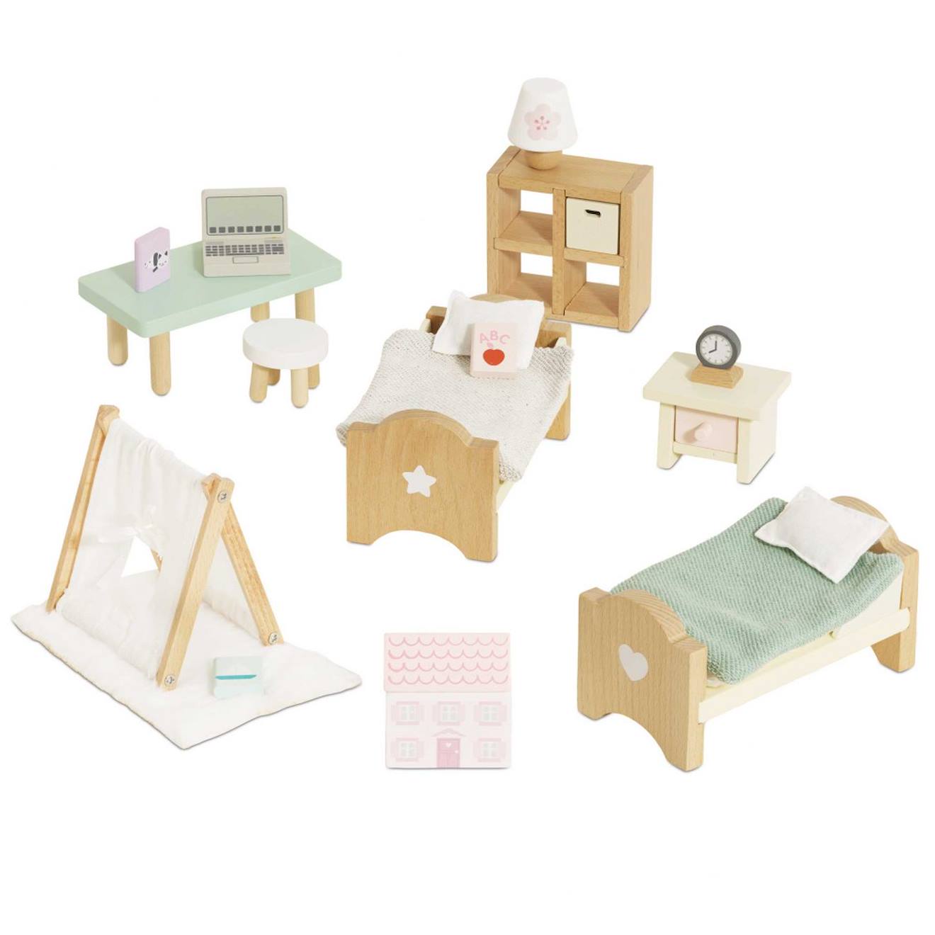 Chambre Enfants Pour Maison De Poupées Beige