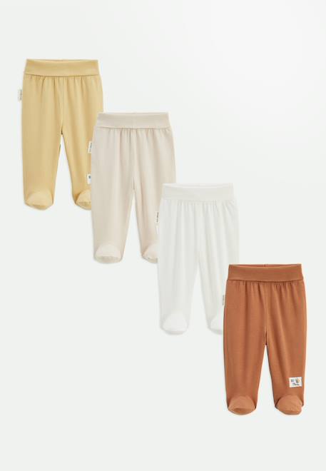 Petit Beguin - Lot De 4 Pantalons Bébé Eden Beige