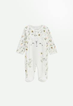 Pyjama bébé en velours ouverture pont eden  - vertbaudet enfant