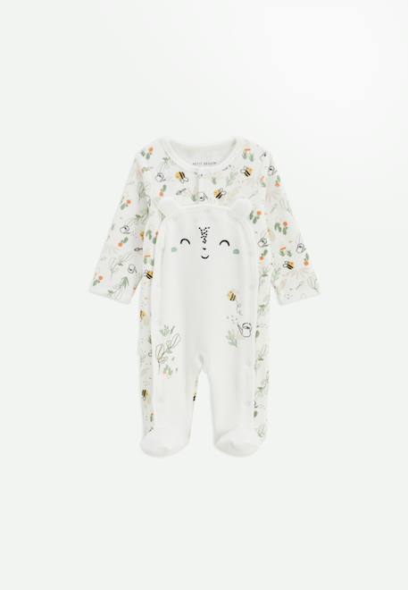 Bébé-Pyjama bébé en velours ouverture pont eden