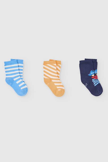 Garçon-Pack de chaussettes en coton  à rayures