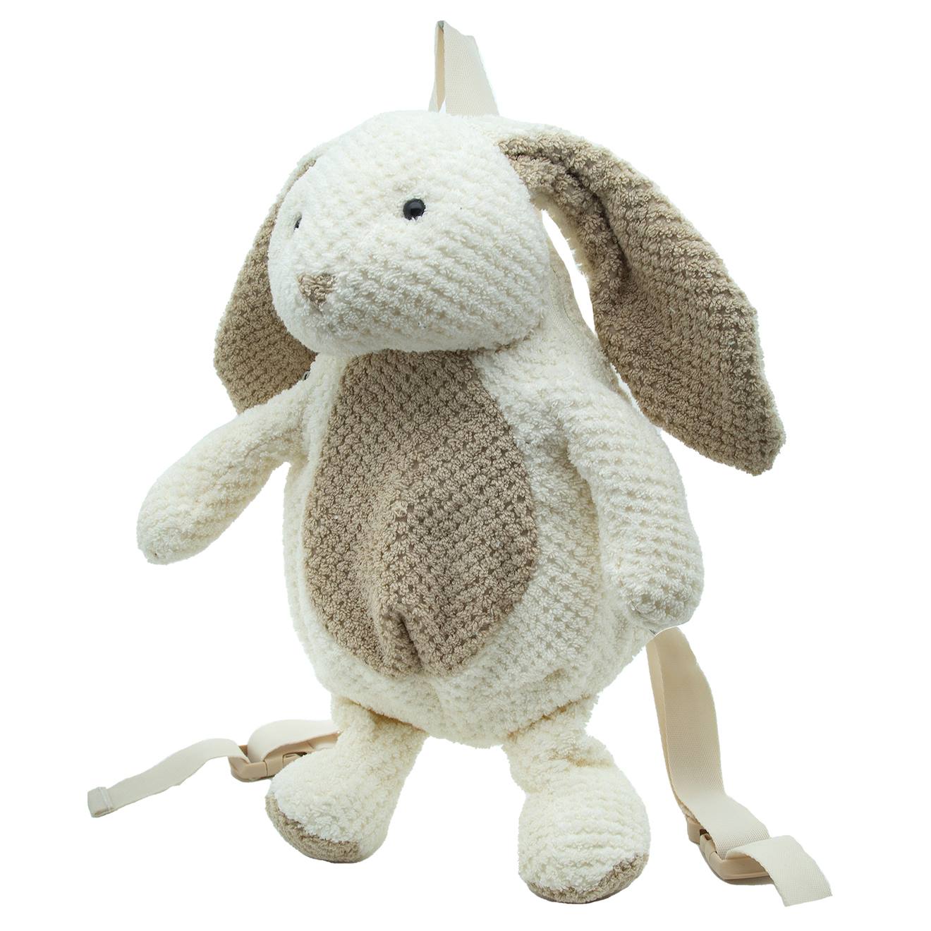 Sac Dos Peluche En Coton Tricot Animaux cru 28 €