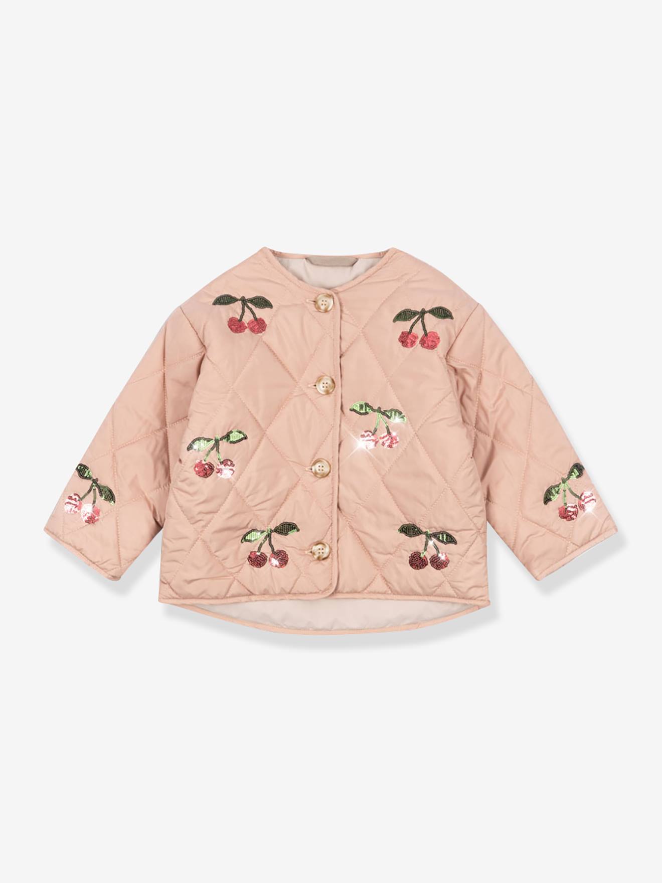 Veste matelassée fille rose