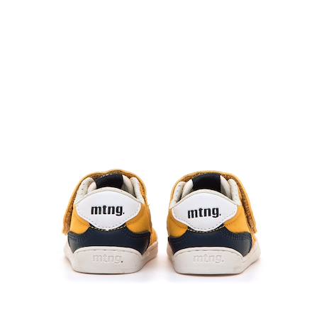 Sneakers garçon synthétique fermeture adhésive barefoot Bleu marine–pétrole+Bleu marine-turquoise+Jaune clair+Taupe-cuir 17 - vertbaudet enfant 