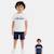 Pack 2 t-shirts et short garçon à imprimé Blanc 1 - vertbaudet enfant 