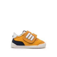 Chaussures-Chaussures bébé 17-26-Sneakers garçon synthétique fermeture adhésive barefoot
