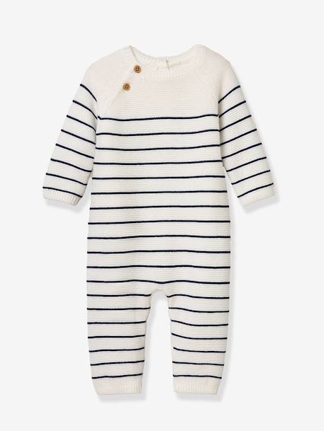 Bébé-Salopette, combinaison-Combinaison bébé marinière