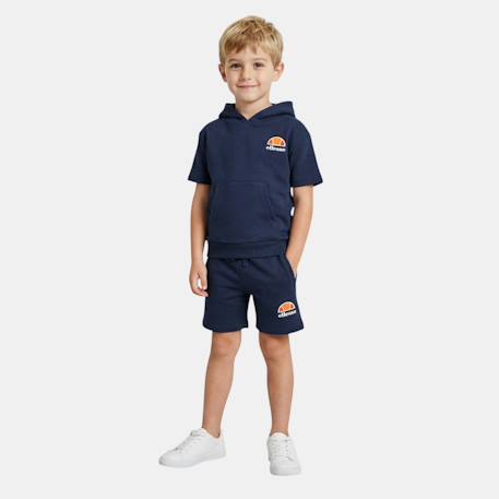 Garçon-Ensemble-Ensemble t-shirt capuche et short garçon à imprimé