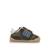 Sneakers garçon synthétique fermeture adhésive barefoot Bleu marine–pétrole+Bleu marine-turquoise+Jaune clair+Taupe-cuir 19 - vertbaudet enfant 