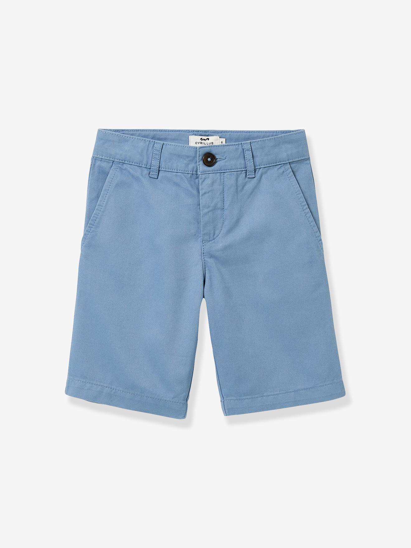 Short chino garçon bleu