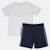 Pack 2 t-shirts et short garçon à imprimé Blanc 2 - vertbaudet enfant 