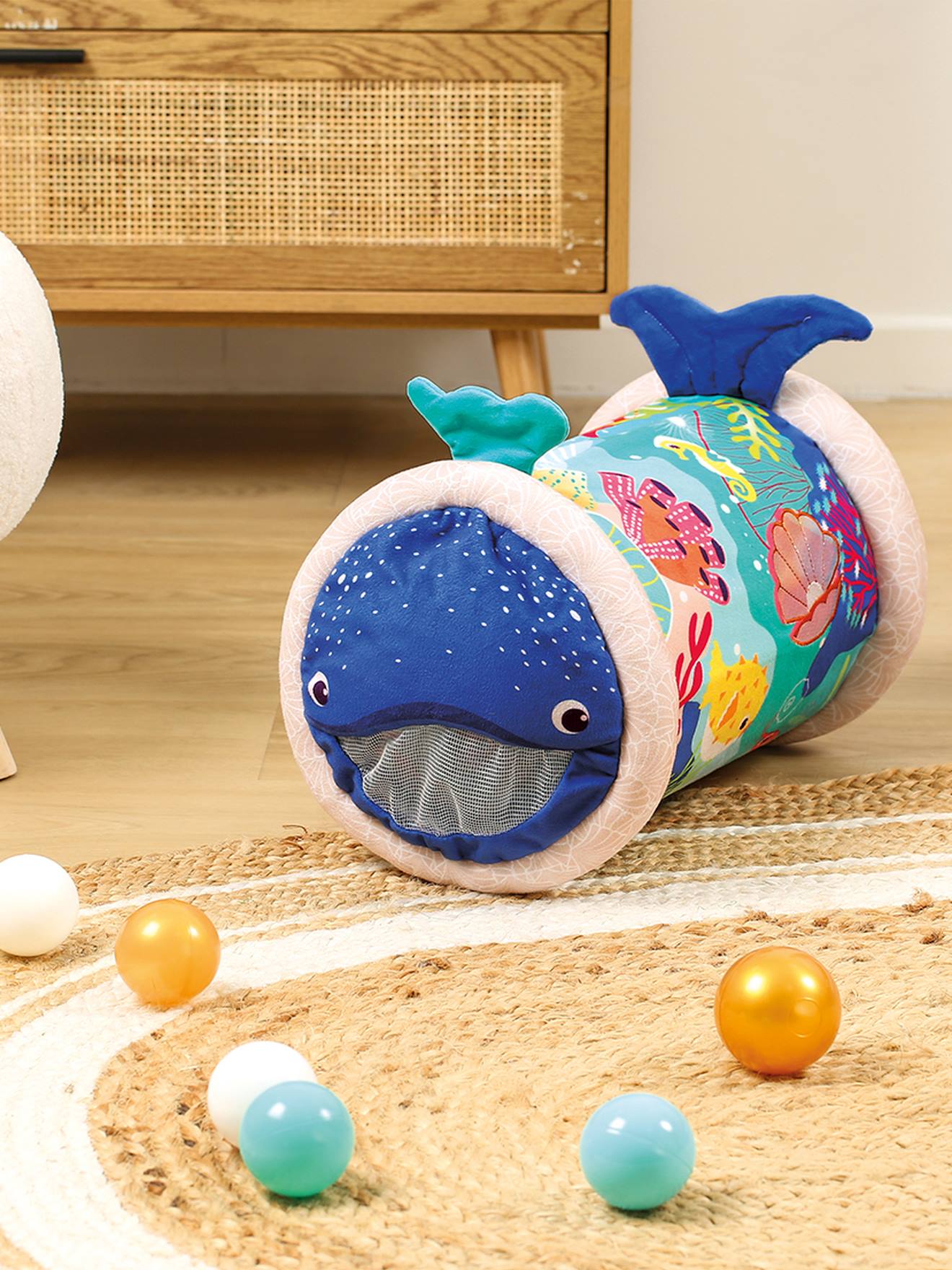 Rouleau d'activité baleine multicolore