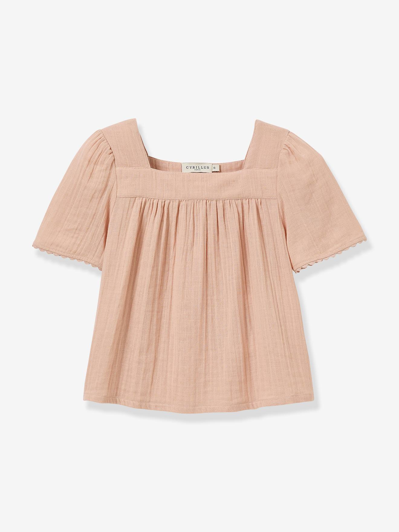 Blouse gaze coton bio rose ple 28 €
