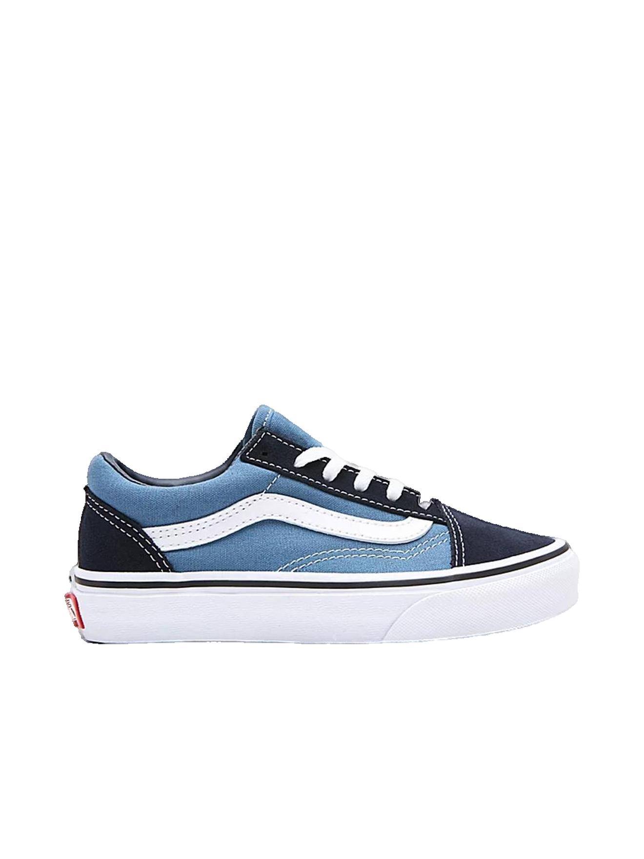 Basket basse lifestyle old skool junior bleu