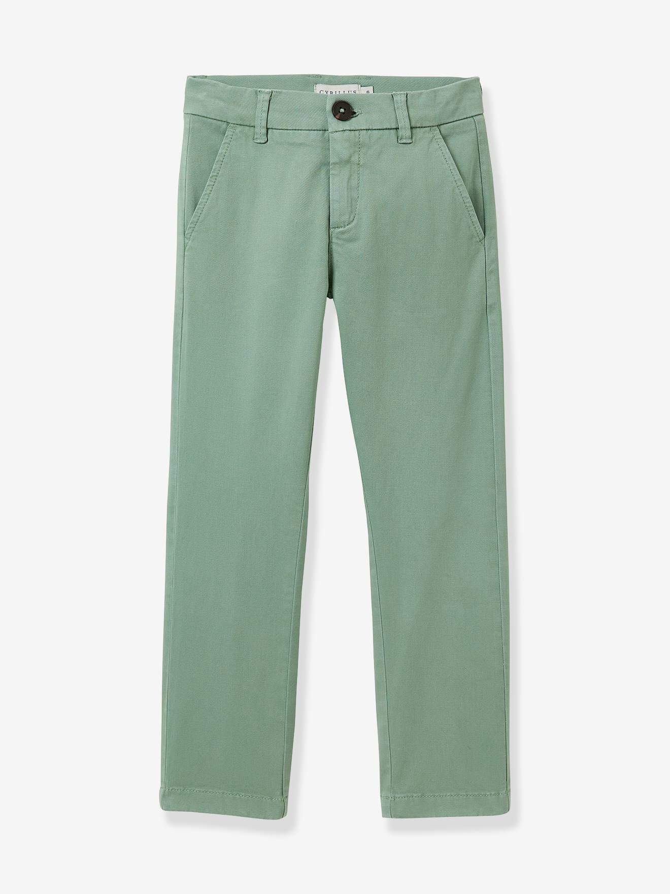 Pantalon Chino Vert Sauge