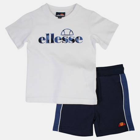 Pack 2 t-shirts et short garçon à imprimé Blanc 4 - vertbaudet enfant 
