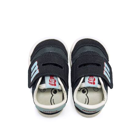 Sneakers garçon synthétique fermeture adhésive barefoot Bleu marine–pétrole+Bleu marine-turquoise+Jaune clair+Taupe-cuir 12 - vertbaudet enfant 