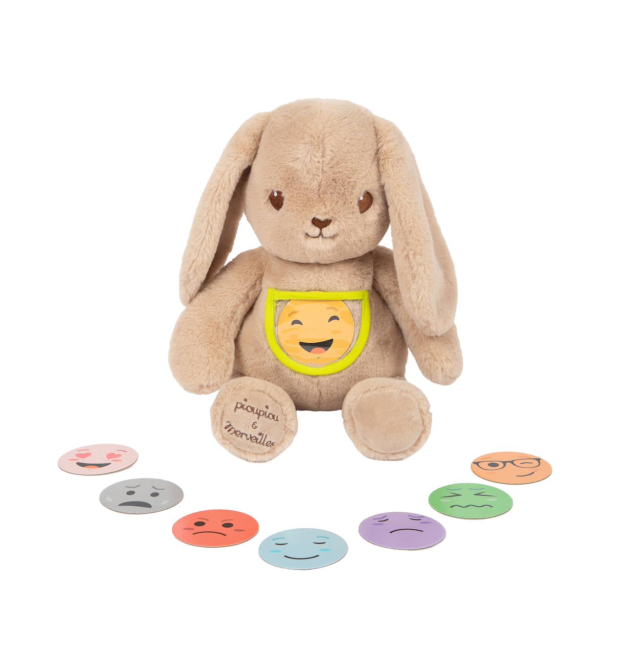 Peluche Lapin Marcel Des Emotions 40 Cm Beige (Pioupiou Et Merveilles) - Image 2