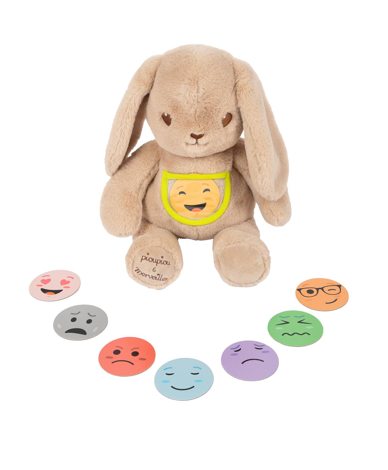 Peluche Lapin Marcel Des Emotions 40 Cm Beige (Pioupiou Et Merveilles) - Couverture