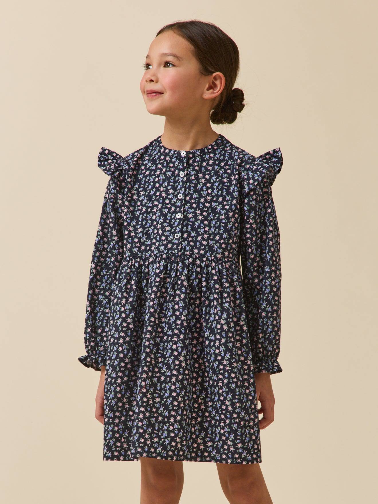 Robe Imprime Fille Imprim Mini Roses 27 €