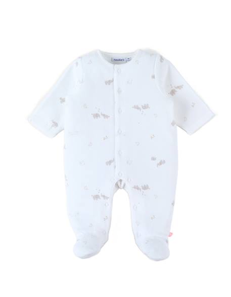 Noukie's - Pyjama Velours - Bali Et Moka Ecru