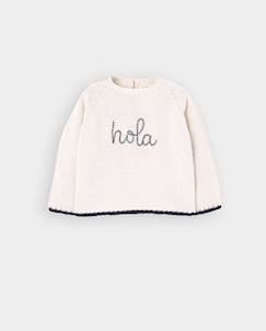 Pull  pour bébé avec imprimé lettres  - vertbaudet enfant