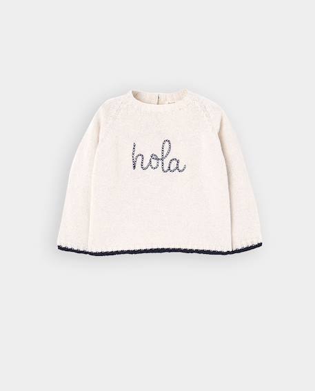 Bébé-Pull  pour bébé avec imprimé lettres