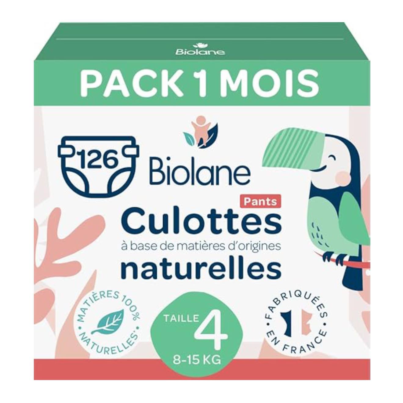 Couches Culottes Taille 4 (3 Paquets - 126 Couches) Multicolore